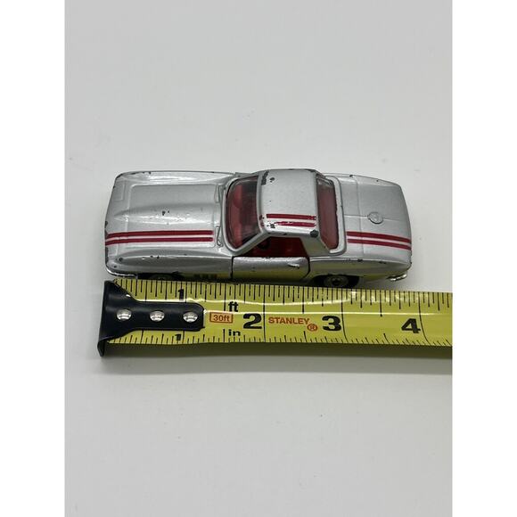 1970 Corvette Stingray Chevy Dealer Promo Model by AMT  Vintage Circa 1970 Silver Corvette Stingray Cragstan Detroit SR No. 8105 Car Toy
